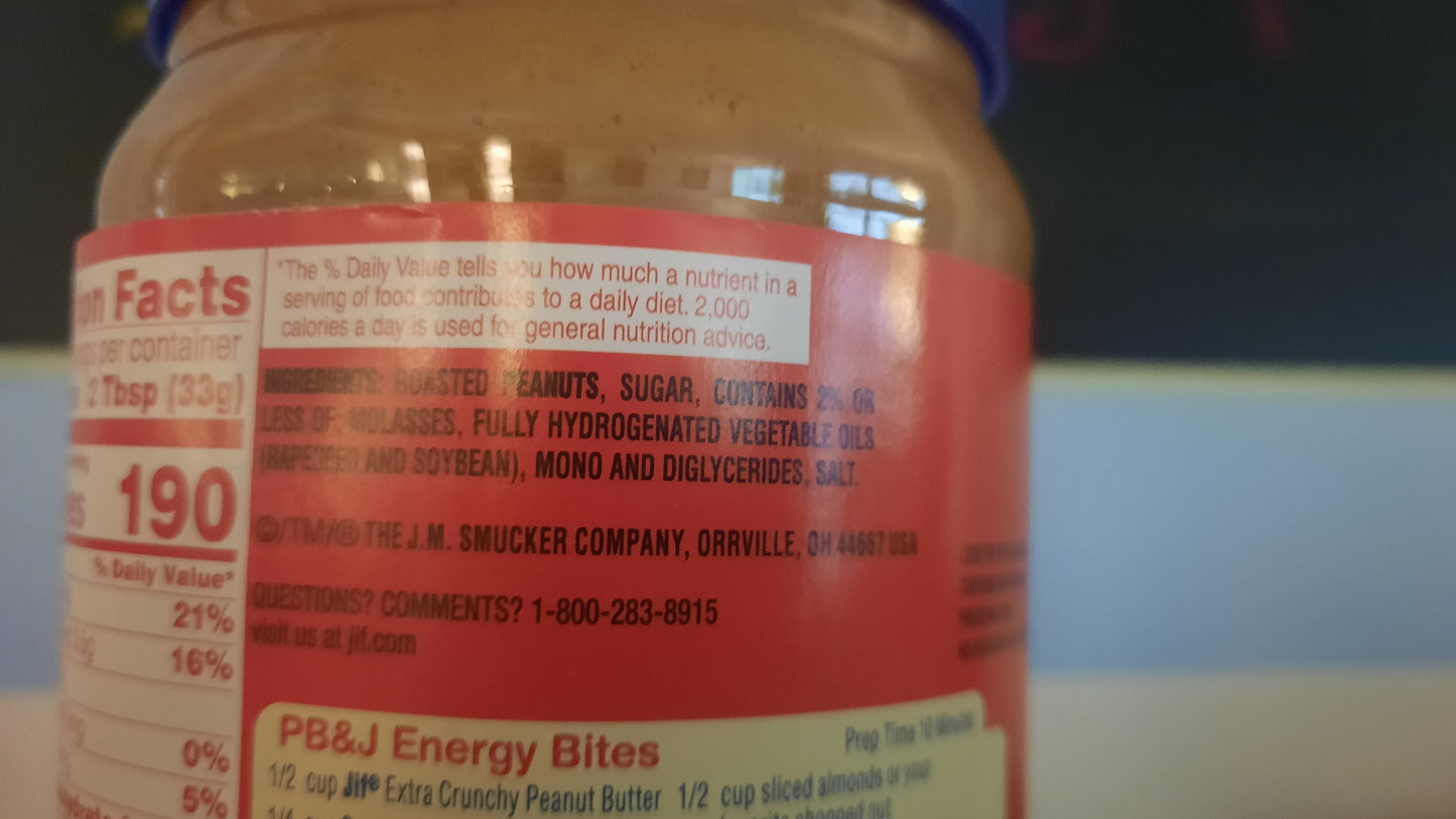 Jif Peanutbutter crunchy 793g
