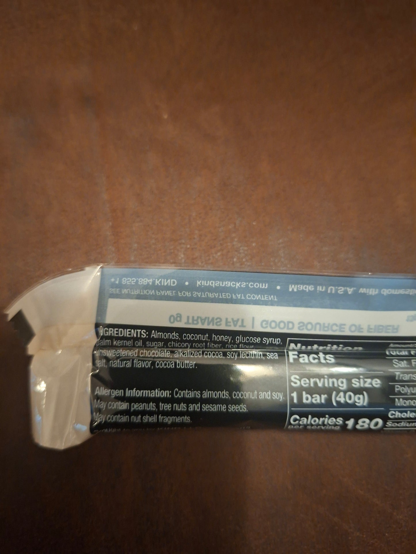 Kind Dark Chocolate Almond Coconut