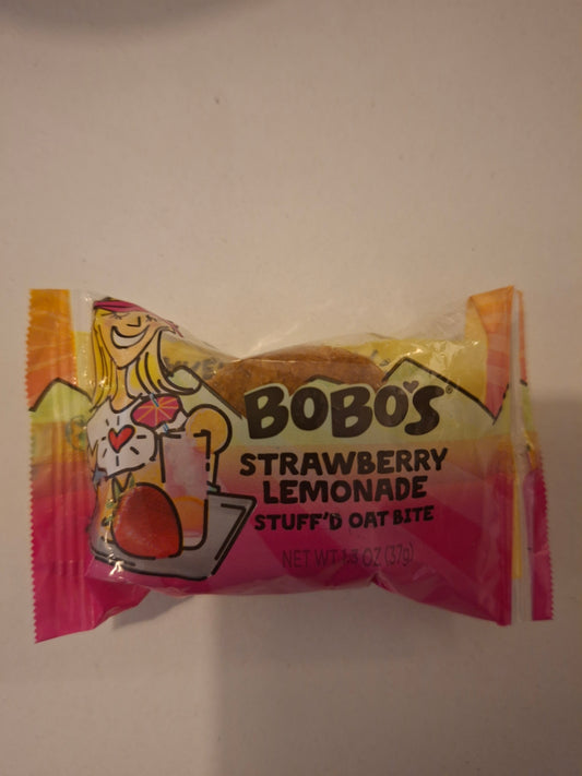 Bobos Strawberry Lemonade Stuffed Oat Bite
