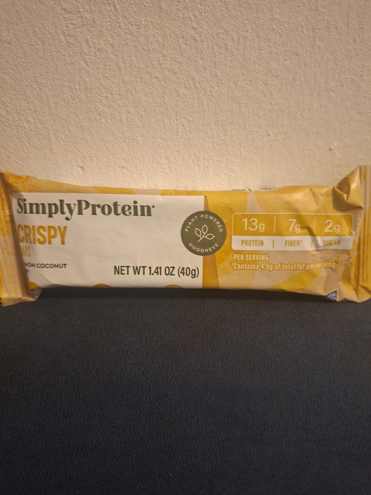 Simply Protein Bar Crispy Lemon Coconut