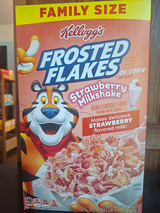 Frosted Flakes Strawberry Milkshake