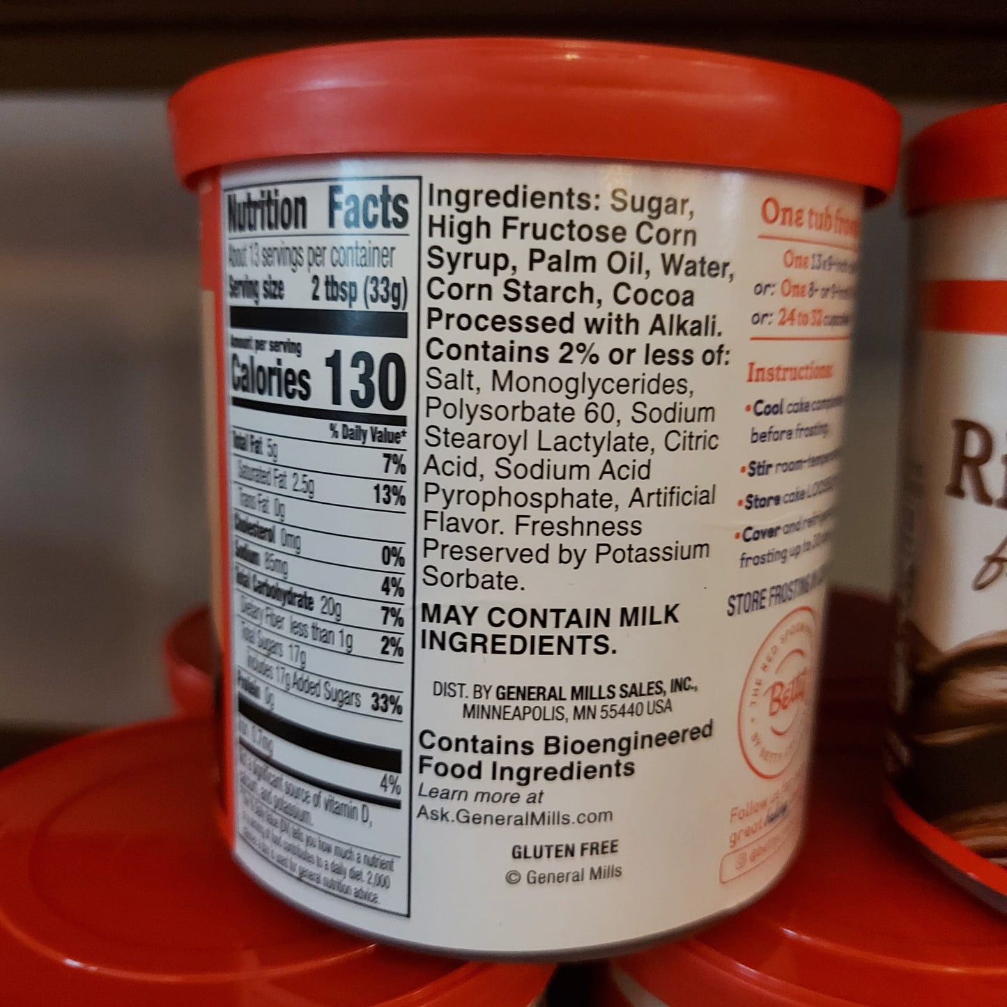 Frosting betty crocker chocolate