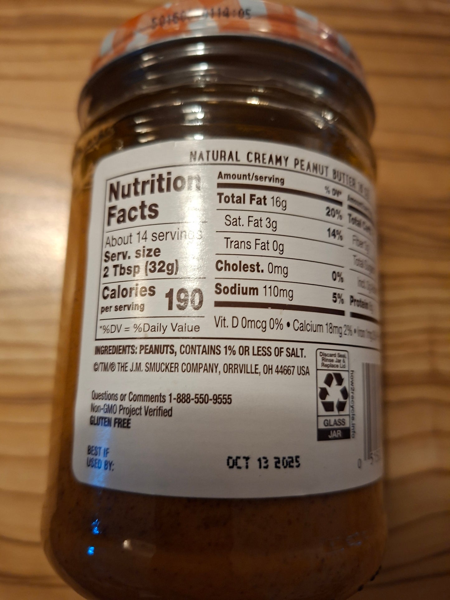 Smuckers Natural Peanutbutter