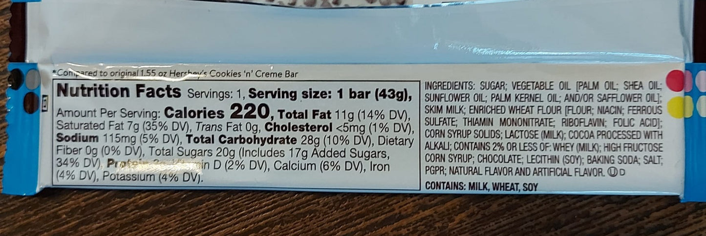 Hersheys cookies n cream