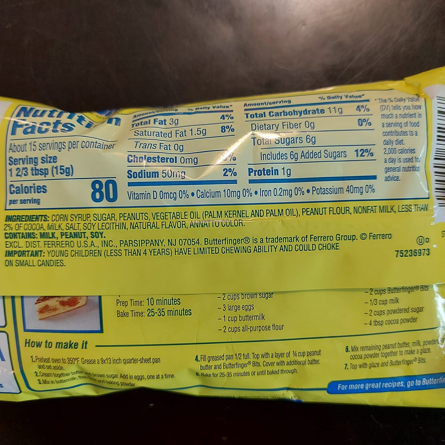 Butterfinger Baking Chips